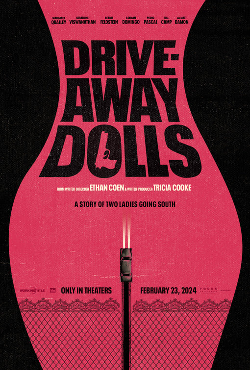 1000 piece jigsaw puzzle for the movie poster: Drive-Away Dolls (2024)
