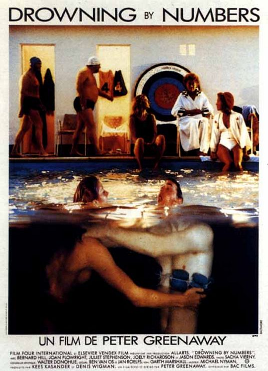 the movie poster: Drowning by Numbers (1991) ver1