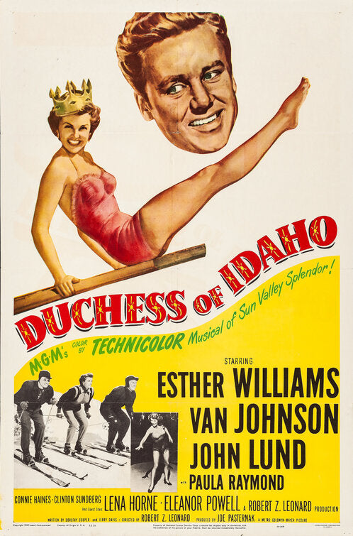 1000 piece jigsaw puzzle for the movie poster: Duchess of Idaho (1950)