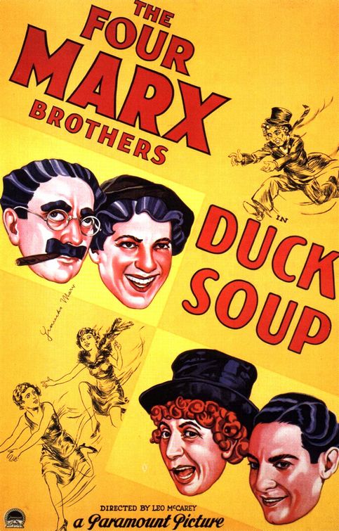 the movie poster: Duck Soup (1933)