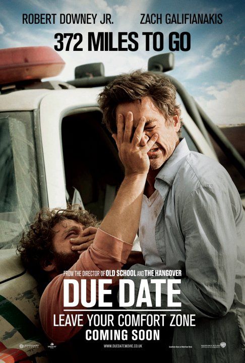 1000 piece jigsaw puzzle for the movie poster: Due Date (2010) ver11
