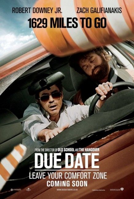 1000 piece jigsaw puzzle for the movie poster: Due Date (2010) ver9