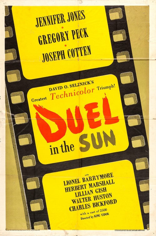 1000 piece jigsaw puzzle for the movie poster: Duel in the Sun (1946)