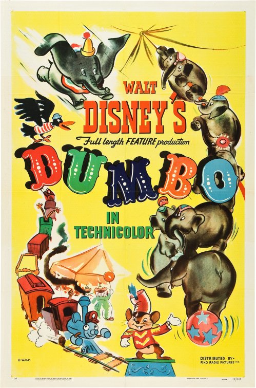 1000 piece jigsaw puzzle for the movie poster: Dumbo (1941) ver2
