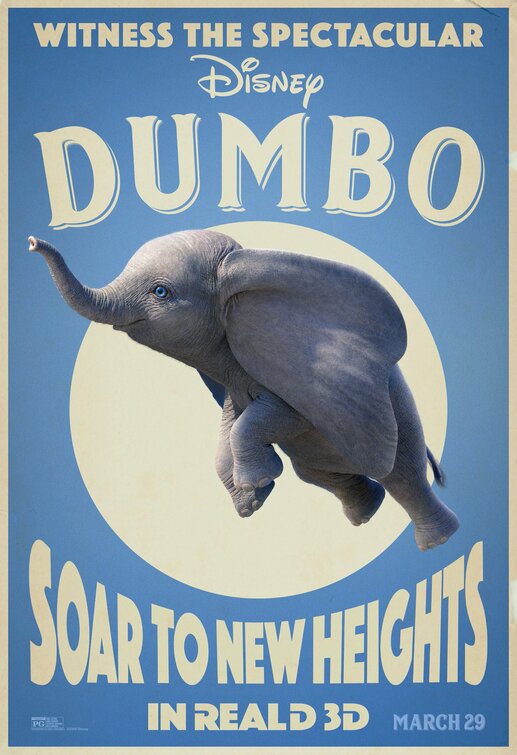 1000 piece jigsaw puzzle for the movie poster: Dumbo (2019) ver20
