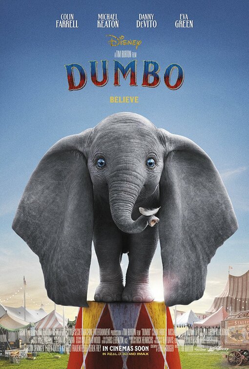 1000 piece jigsaw puzzle for the movie poster: Dumbo (2019) ver8