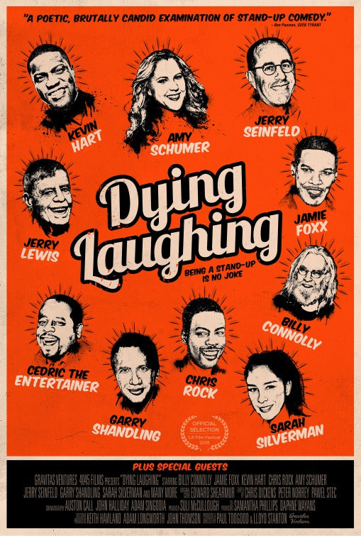 1000 piece jigsaw puzzle for the movie poster: Dying Laughing (2017)