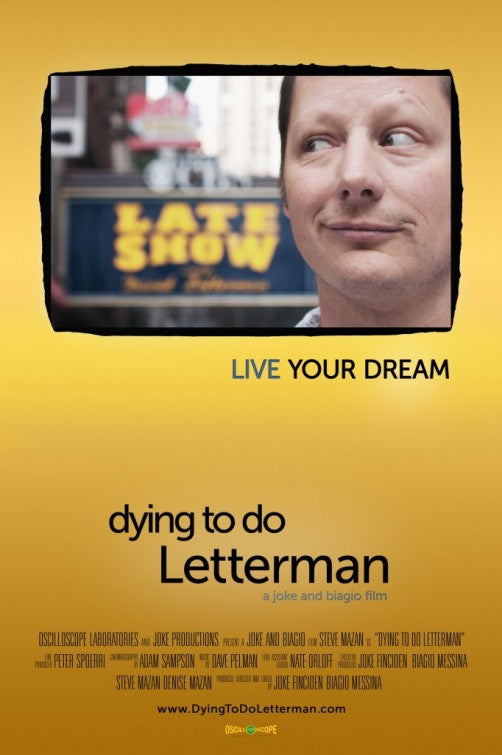 1000 piece jigsaw puzzle for the movie poster: Dying to Do Letterman (2012)