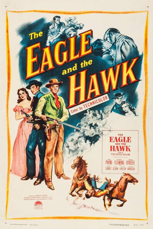 1000 piece jigsaw puzzle for the movie poster: The Eagle and the Hawk (1950)
