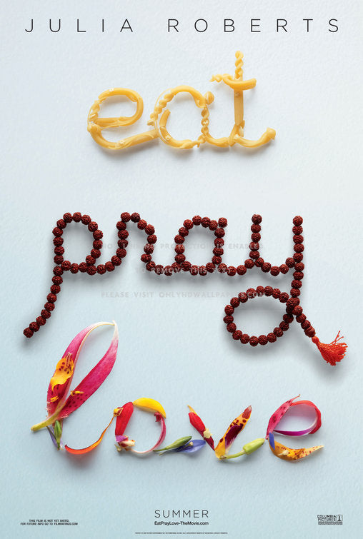 1000 piece jigsaw puzzle for the movie poster: Eat, Pray, Love (2010)