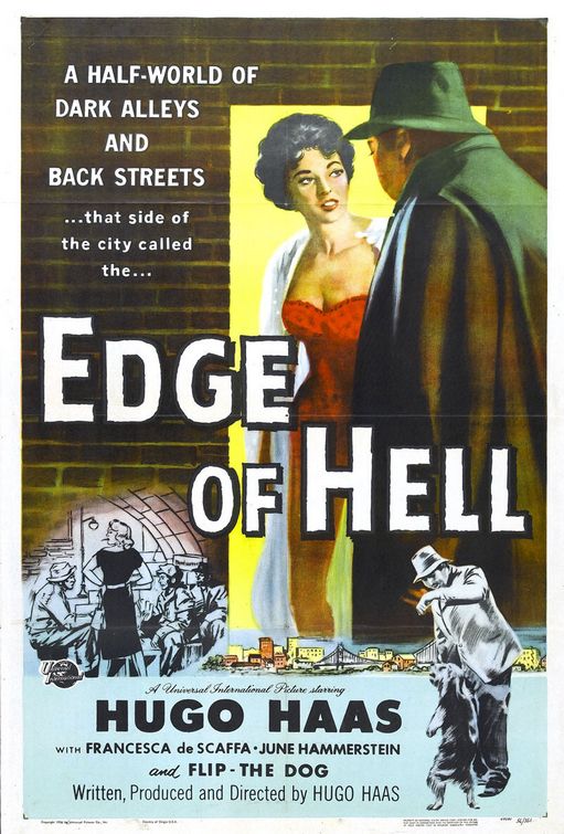 the movie poster: Edge of Hell (1956)