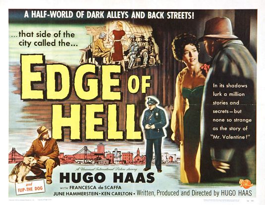the movie poster: Edge of Hell (1956) ver2