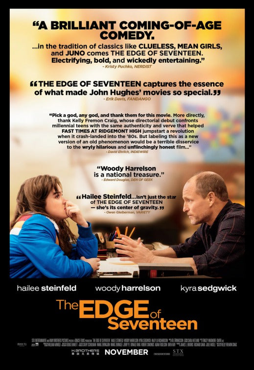 1000 piece jigsaw puzzle for the movie poster: The Edge of Seventeen (2016) ver2