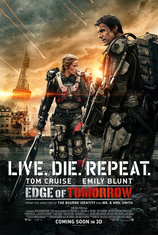 1000 piece jigsaw puzzle for the movie poster: Edge of Tomorrow (2014) ver17