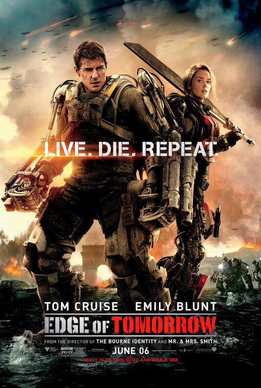 1000 piece jigsaw puzzle for the movie poster: Edge of Tomorrow (2014) ver5