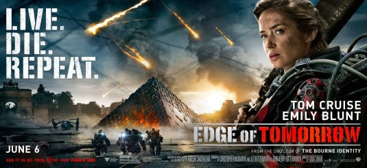 1000 piece jigsaw puzzle for the movie poster: Edge of Tomorrow (2014) ver6