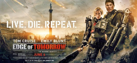 1000 piece jigsaw puzzle for the movie poster: Edge of Tomorrow (2014) ver8