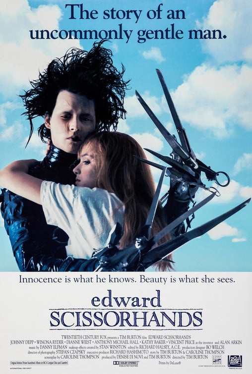 the movie poster: Edward Scissorhands (1990) ver3