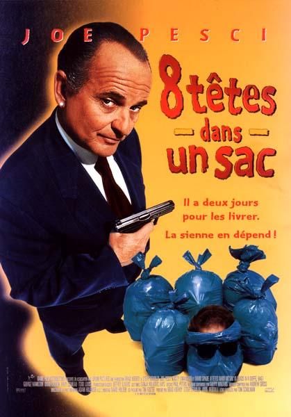 the movie poster: 8 Heads In A Duffel Bag (1997) ver2