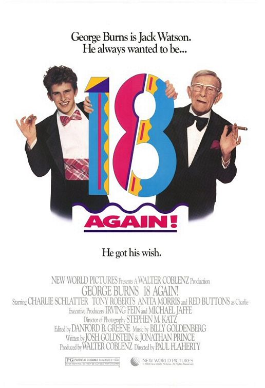 the movie poster: 18 Again! (1988)