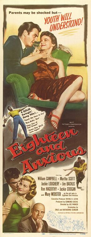 the movie poster: Eighteen and Anxious (1957)