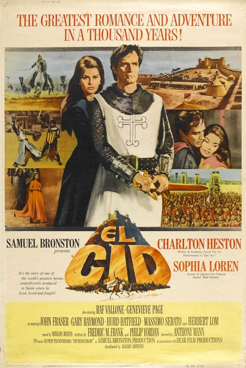 1000 piece jigsaw puzzle for the movie poster: El Cid (1961) ver2