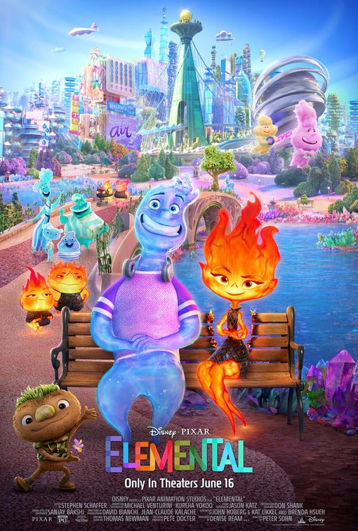 1000 piece jigsaw puzzle for the movie poster: Elemental (2023) ver10