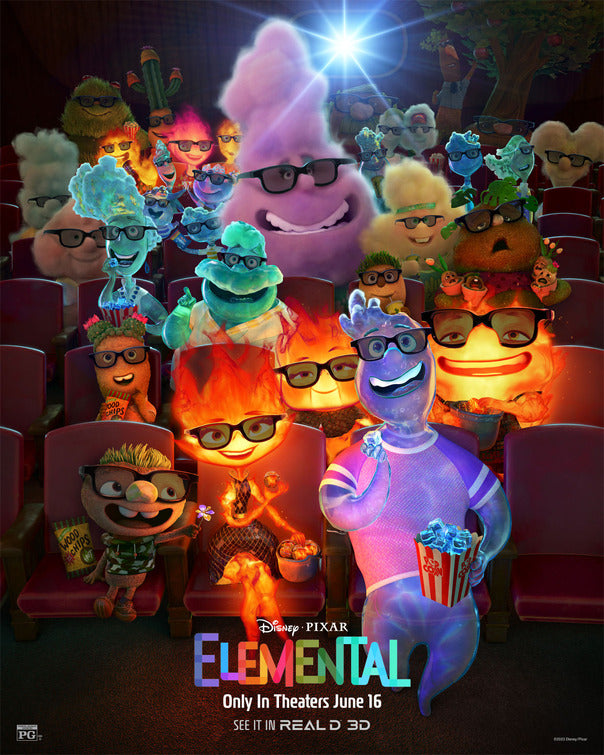 1000 piece jigsaw puzzle for the movie poster: Elemental (2023) ver17