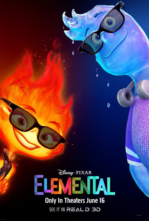 1000 piece jigsaw puzzle for the movie poster: Elemental (2023) ver9