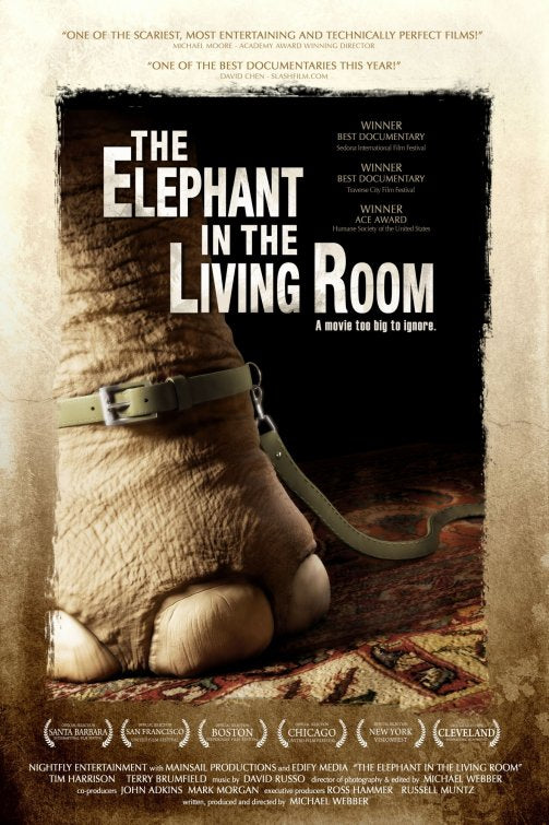 1000 piece jigsaw puzzle for the movie poster: The Elephant in the Living Room (2011) ver2