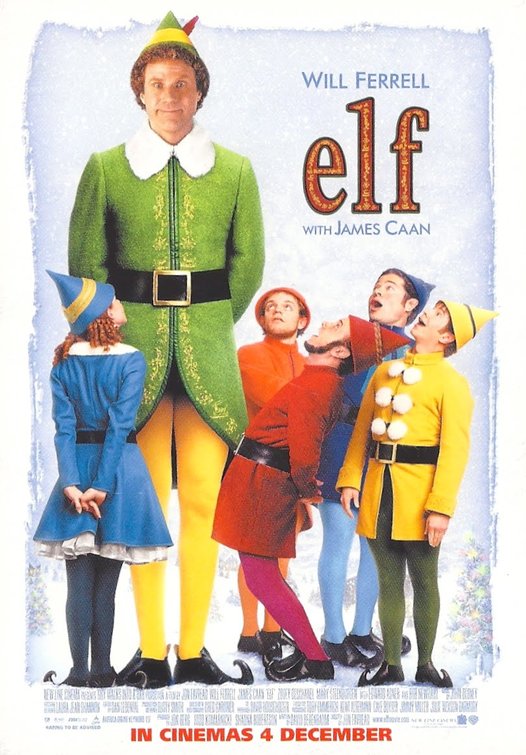 1000 piece jigsaw puzzle for the movie poster: Elf (2003) ver5