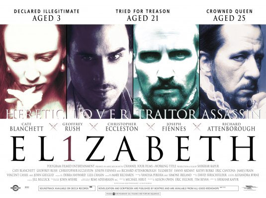 1000 piece jigsaw puzzle for the movie poster: Elizabeth (1998) ver4