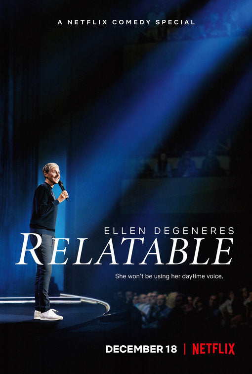 1000 piece jigsaw puzzle for tv poster: Ellen DeGeneres: Relatable