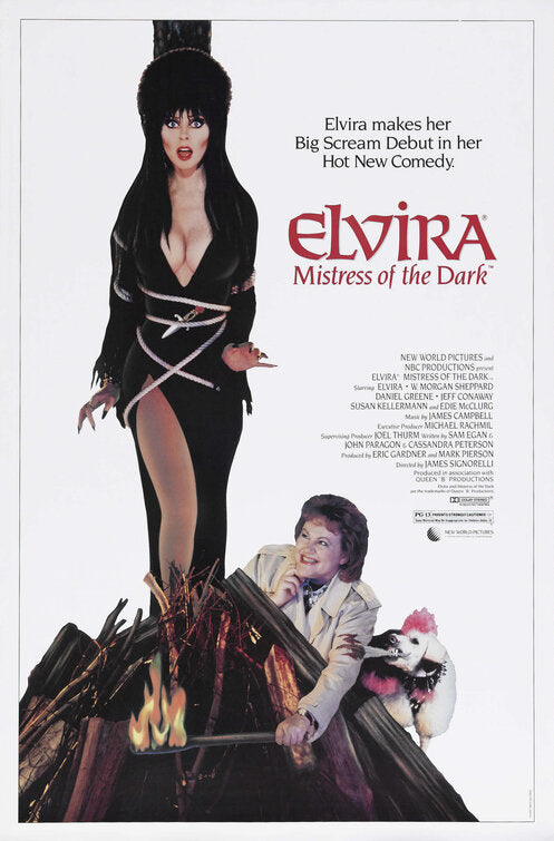 the movie poster: Elvira, Mistress of the Dark (1988)