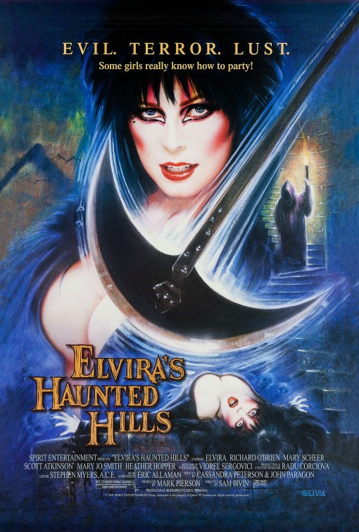 1000 piece jigsaw puzzle for the movie poster: Elvira's Haunted Hills (2002)