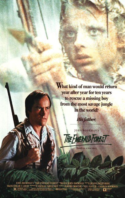 the movie poster: The Emerald Forest (1985)