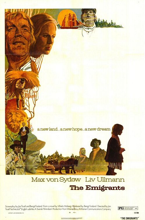 the movie poster: The Emigrants (1971)
