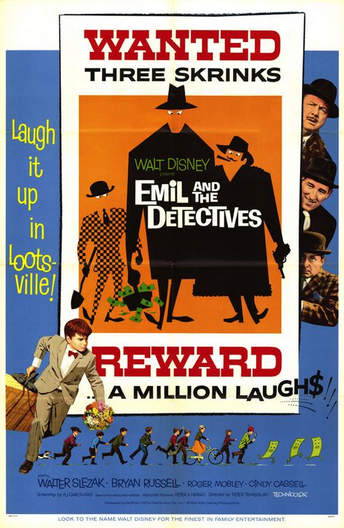 the movie poster: Emil and the Detectives (1964)