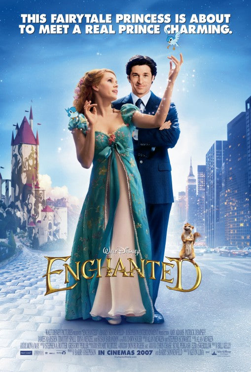 1000 piece jigsaw puzzle for the movie poster: Enchanted (2007) ver2