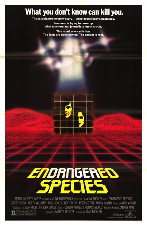 the movie poster: Endangered Species (1982)