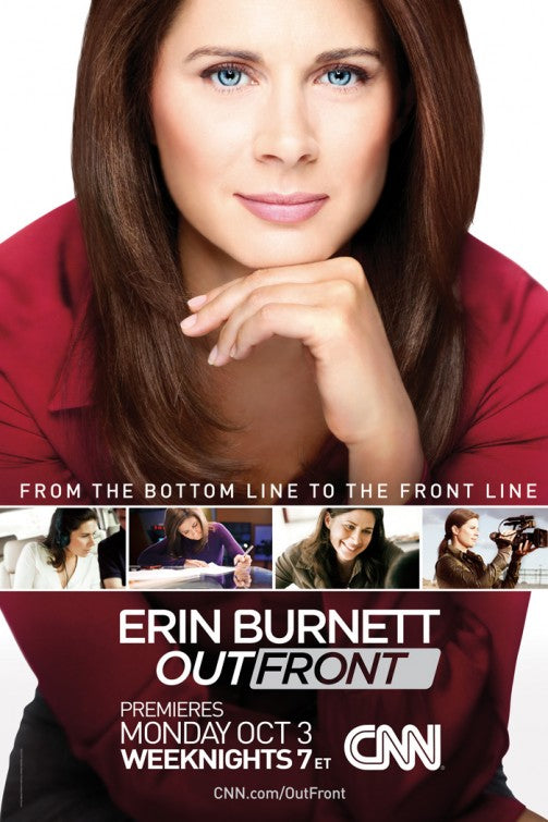 1000 piece jigsaw puzzle for tv poster: Erin Burnett OutFront