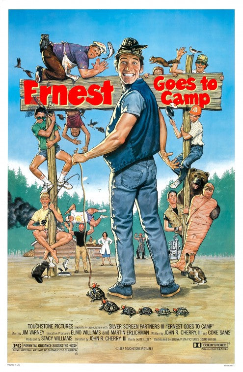 the movie poster: Ernest Goes to Camp (1987)
