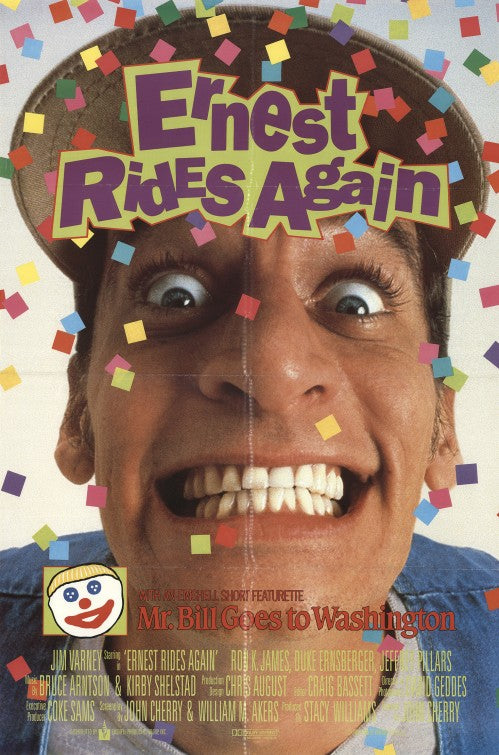 1000 piece jigsaw puzzle for the movie poster: Ernest Rides Again (1993)