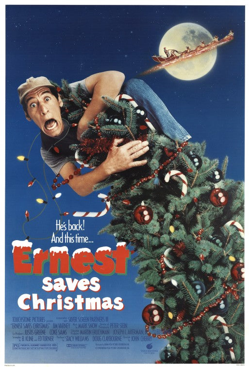 the movie poster: Ernest Saves Christmas (1988)