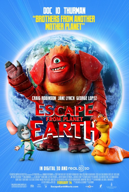 1000 piece jigsaw puzzle for the movie poster: Escape from Planet Earth (2013) ver3
