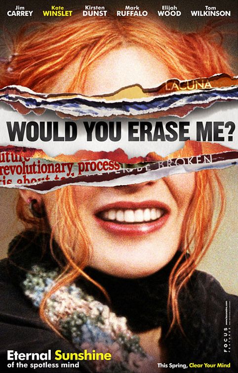 the movie poster: Eternal Sunshine of the Spotless Mind (2004) ver2