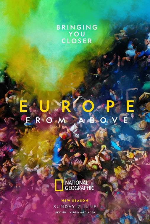 1000 piece jigsaw puzzle for tv poster: Europe from Above