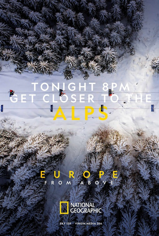 1000 piece jigsaw puzzle for tv poster: Europe from Above, ver6