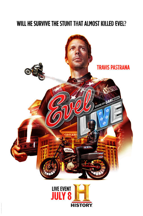 1000 piece jigsaw puzzle for tv poster: Evel Live, ver2