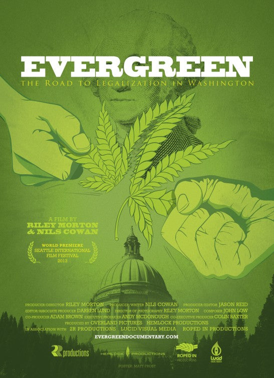1000 piece jigsaw puzzle for the movie poster: Evergreen: The Road to Legalization in Washington (2013)